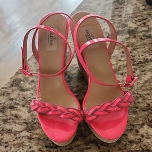 Valentino Pink And Fuschia Wedges